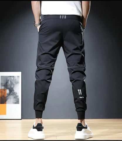 Pantalon décontracté taille élastique pour homme