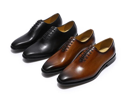 Chaussures Oxford en cuir véritable pour homme