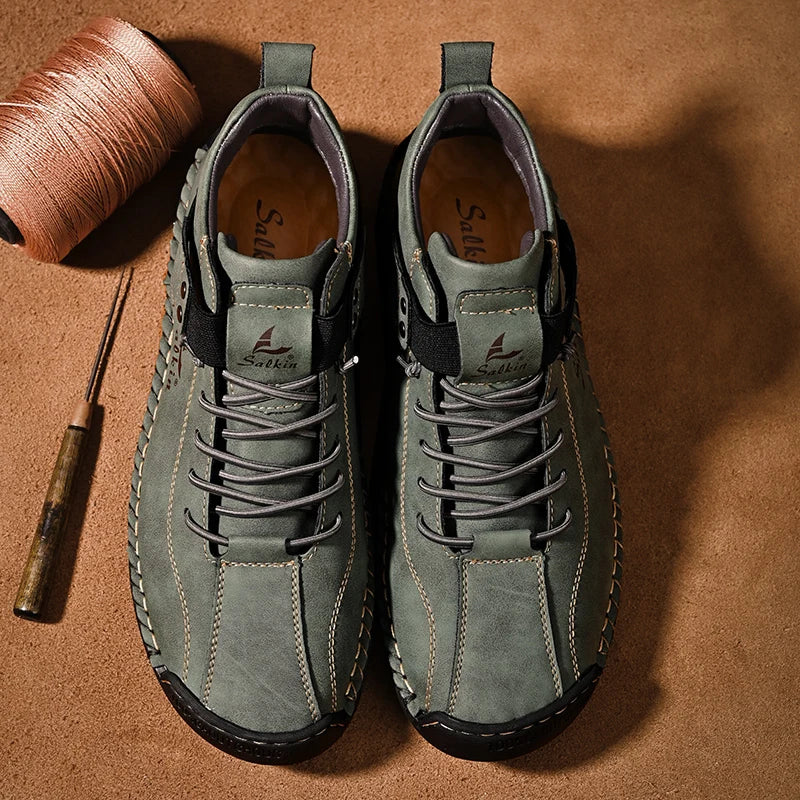 Baskets en cuir respirantes pour hommes