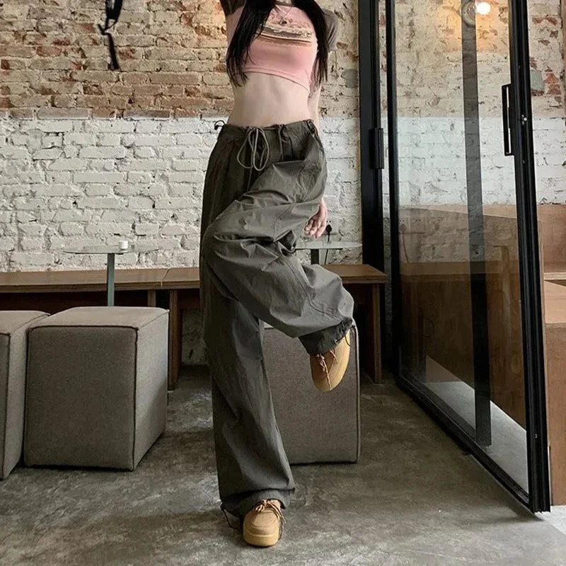 Pantalon cargo ample d'été pour femmes