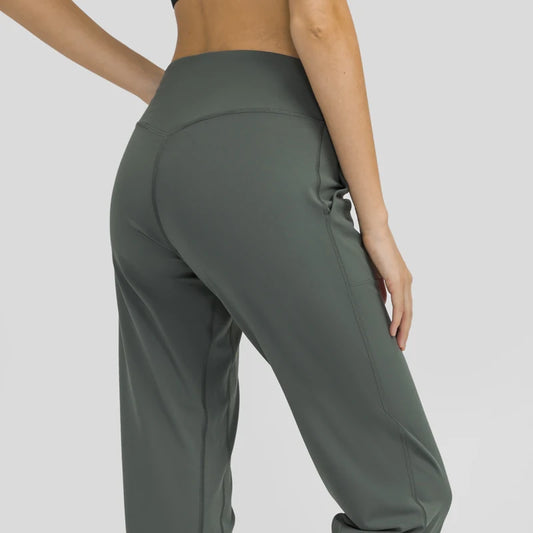 Nepoagym PASSION Pantalon de survêtement léger taille haute pour femme
