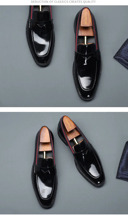 Mocassins tendance pour hommes, chaussures habillées décontractées de style britannique classique