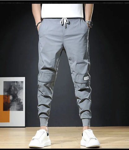 Pantalon décontracté taille élastique pour homme