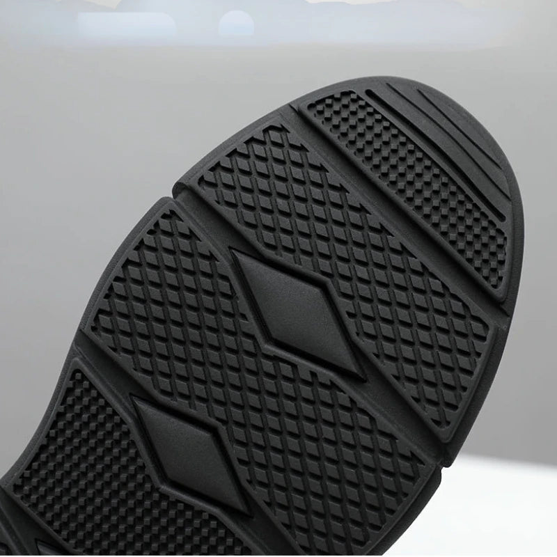 Chaussures de sécurité imperméables en cuir noir pour hommes