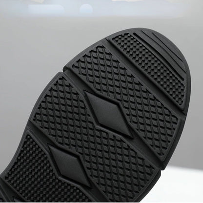 Chaussures de sécurité imperméables en cuir noir pour hommes