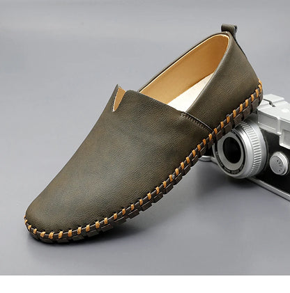 Chaussures décontractées d'extérieur, mocassins faits à la main