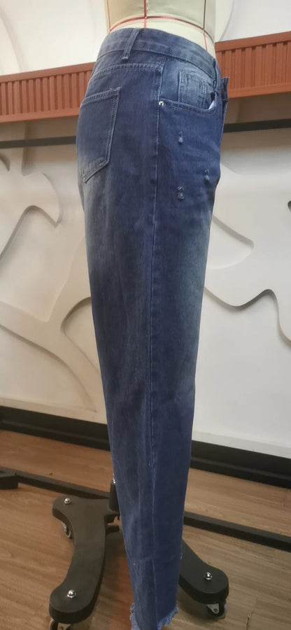 Jeans pour femmes, taille haute