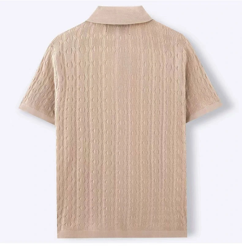 Chemise en tricot à manches courtes pour homme