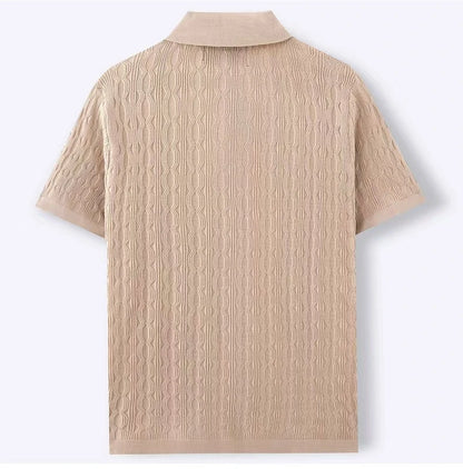 Chemise en tricot à manches courtes pour homme