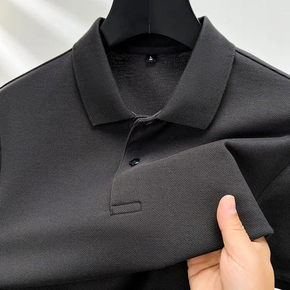 Polo homme 100 % coton, tendance été, décontracté, manches courtes