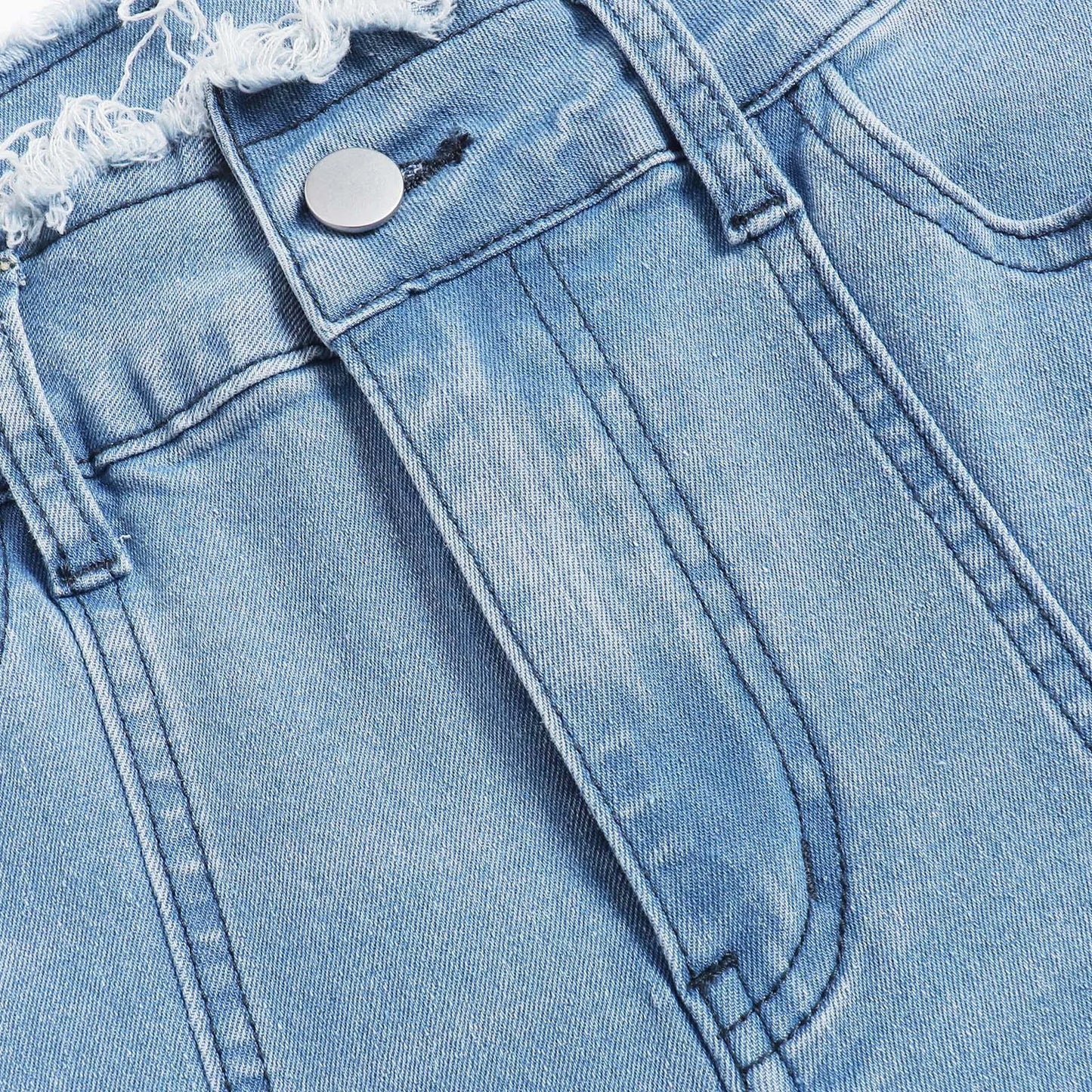 Jeans longs pour femmes, pantalon évasé en denim