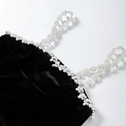 Robe élégante à fleurs 3D et perles pour femmes