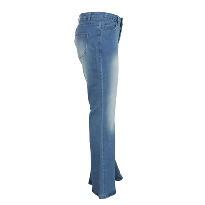 Jeans pantalon pour femmes, évasés et longs