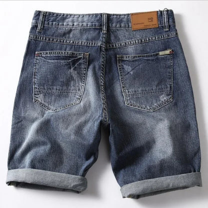 Short en jean gris pour homme