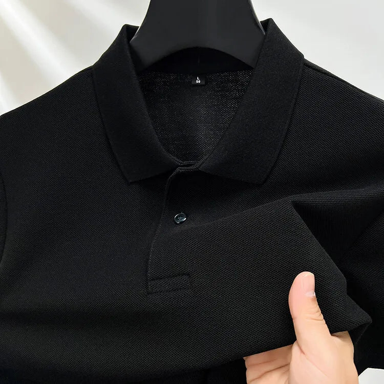 Polo homme 100 % coton, tendance été, décontracté, manches courtes