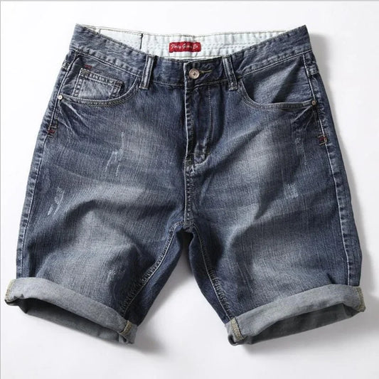 Short en jean gris pour homme