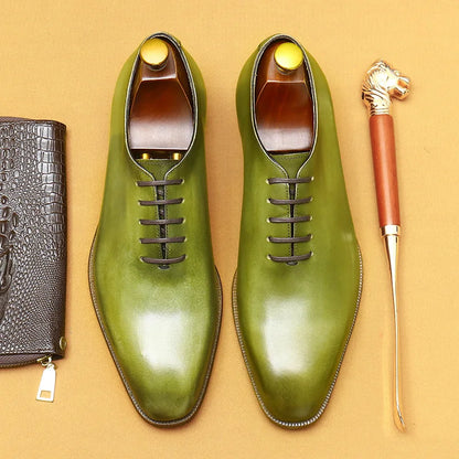 Chaussures Oxford à effet miroir pour hommes