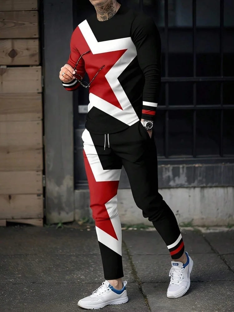 Manches longues et col rond pour homme