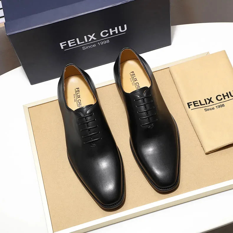 Chaussures Oxford en cuir véritable pour homme