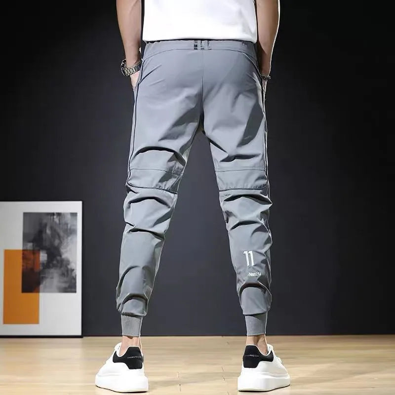 Pantalon décontracté taille élastique pour homme