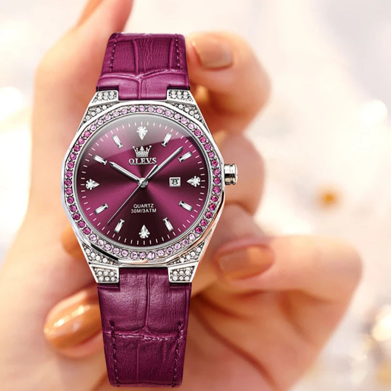 Montres originales pour femmes en cuir