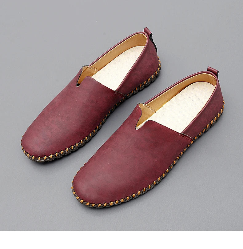 Chaussures décontractées d'extérieur, mocassins faits à la main