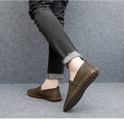 Chaussures décontractées d'extérieur, mocassins faits à la main