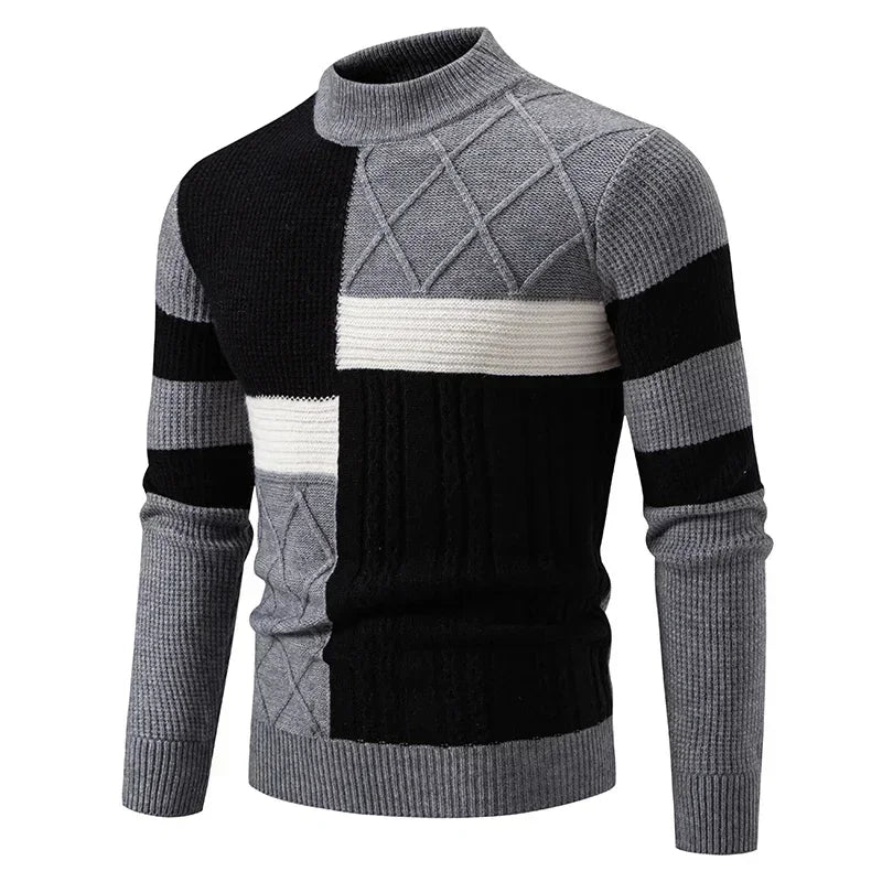 Pull en tricot décontracté et chaud pour homme
