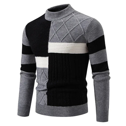 Pull en tricot décontracté et chaud pour homme