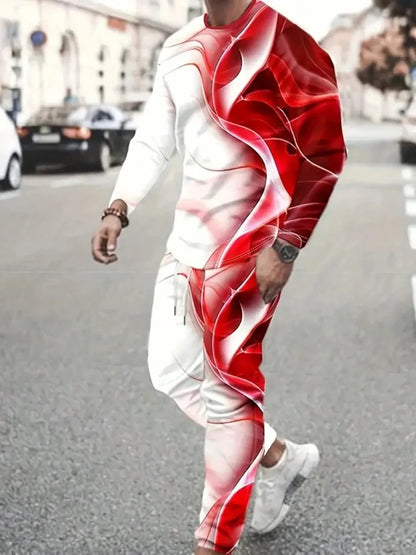 Manches longues et col rond pour homme