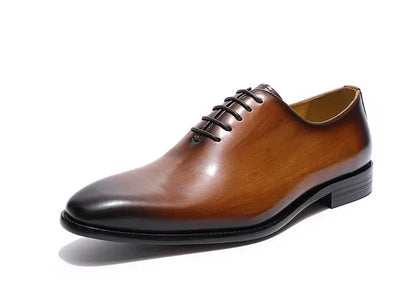 Chaussures Oxford en cuir véritable pour homme