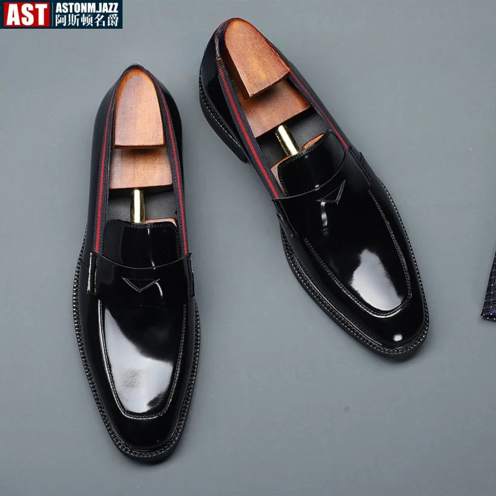 Mocassins tendance pour hommes, chaussures habillées décontractées de style britannique classique