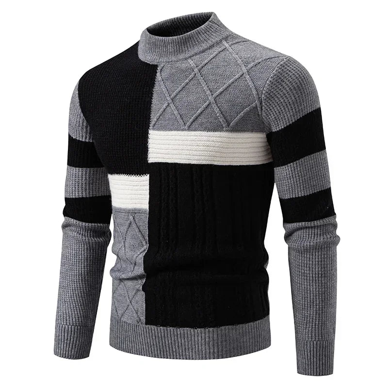 Pull en tricot décontracté et chaud pour homme