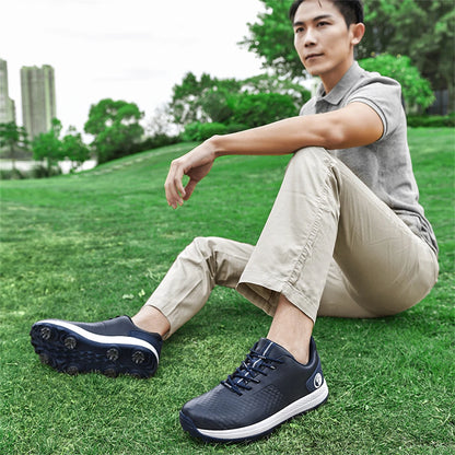 Chaussures de golf professionnelles de luxe pour hommes