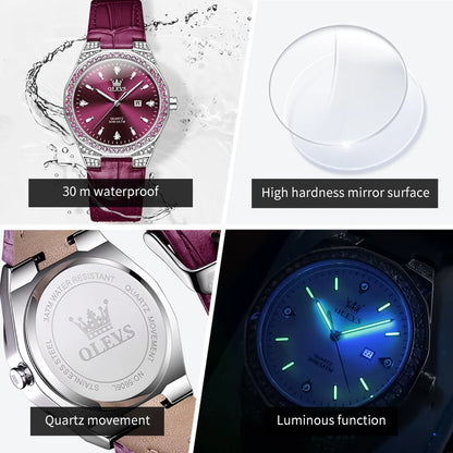 Montres originales pour femmes en cuir