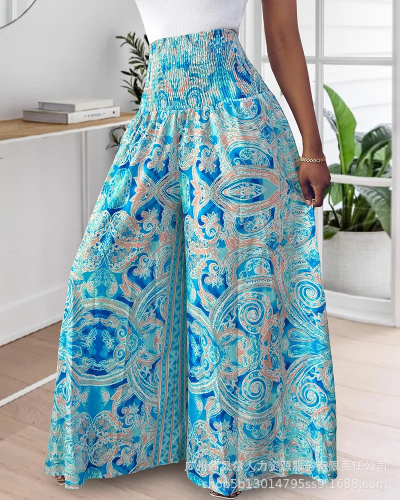 Pantalon long évasé pour femme