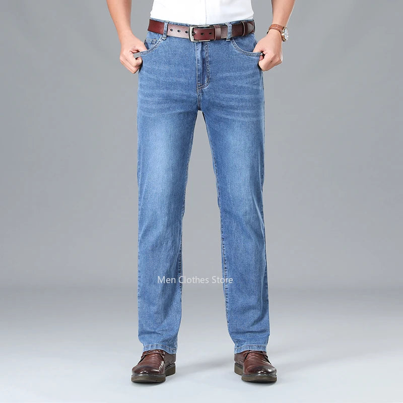 Jean en coton élastique pour homme