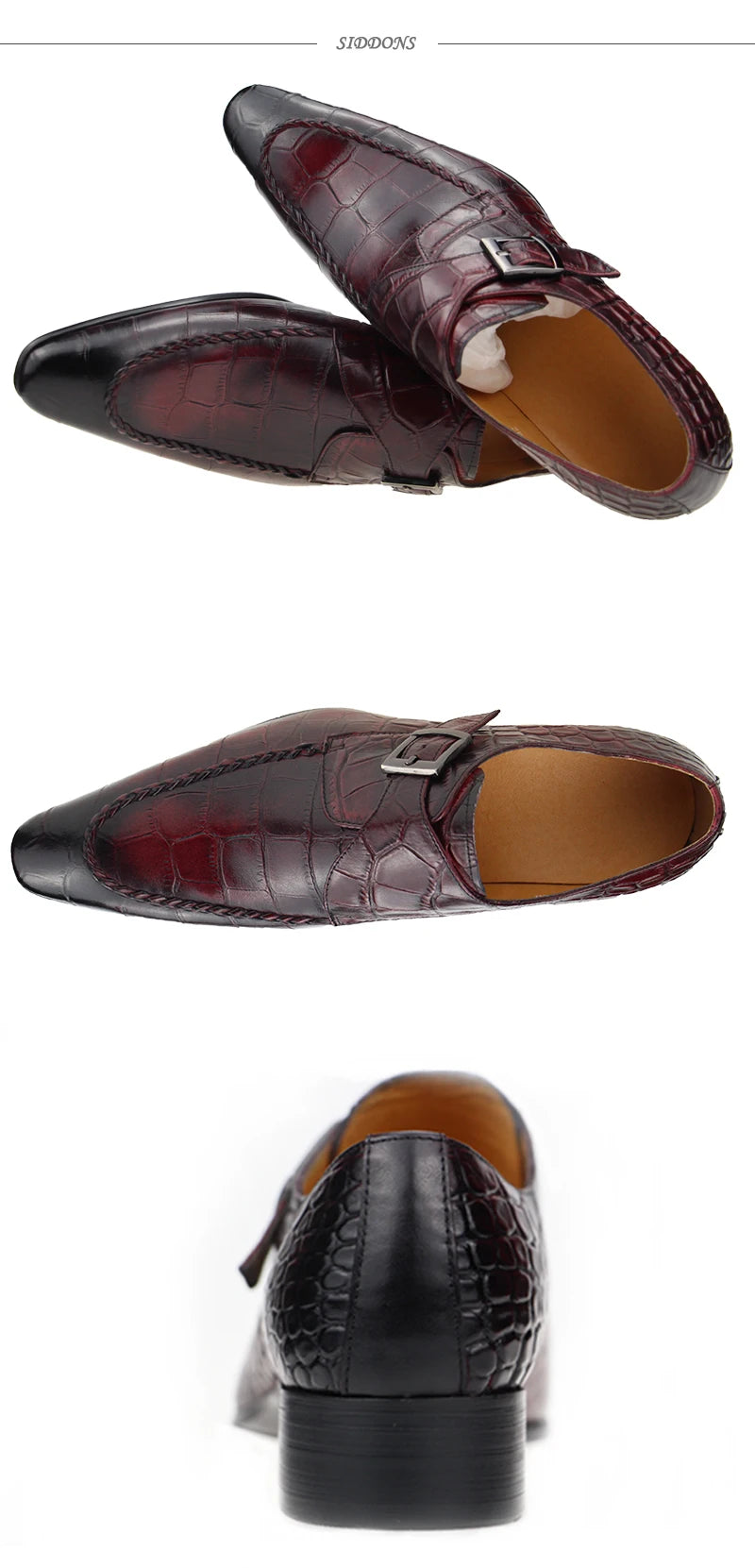 Chaussures Oxford pour hommes fabriquées sur mesure en cuir de vache véritable