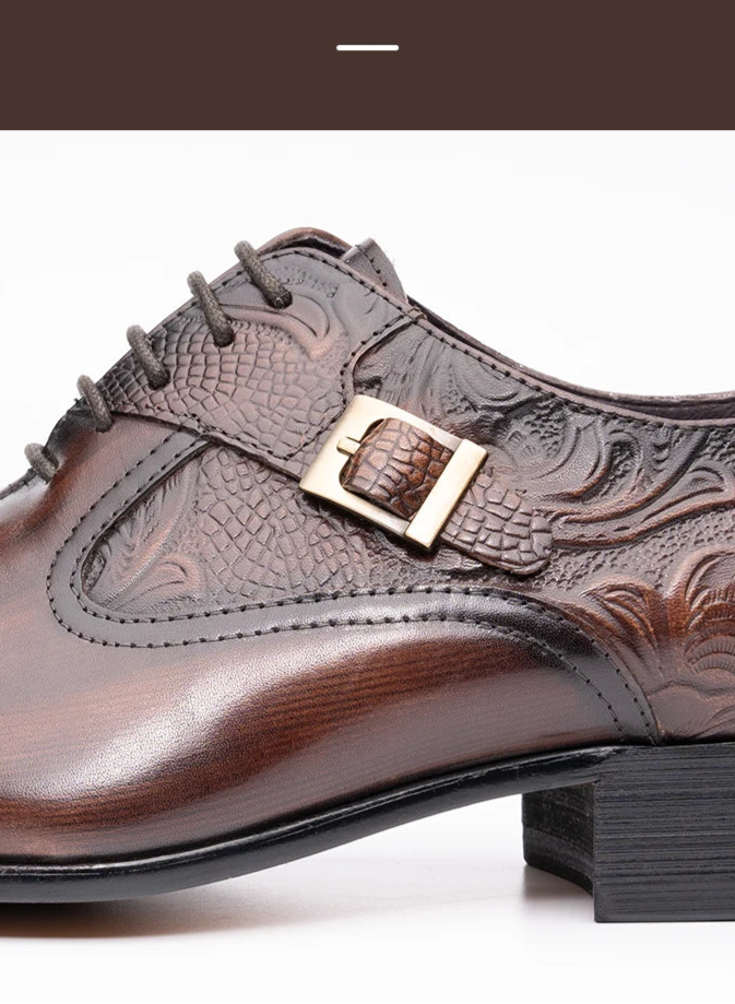 Chaussures de luxe en cuir haut de gamme pour hommes