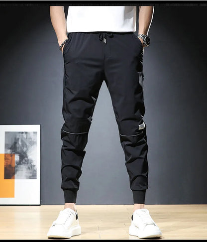 Pantalon décontracté taille élastique pour homme