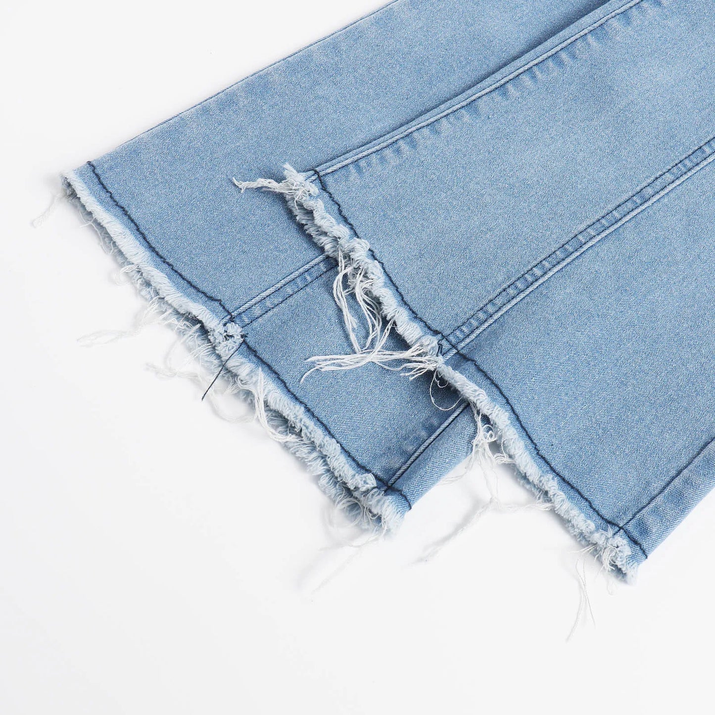 Jeans longs pour femmes, pantalon évasé en denim
