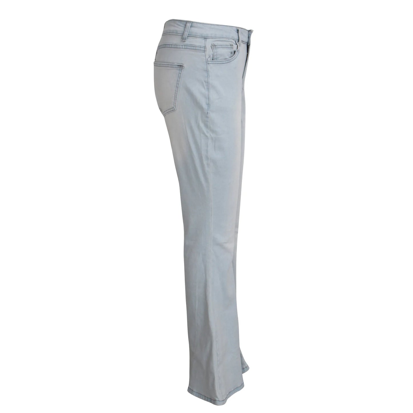 Jeans pantalon pour femmes, évasés et longs