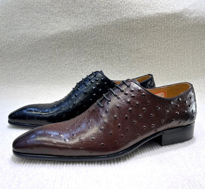 Chaussures habillées pour hommes, automne-hiver, en cuir véritable