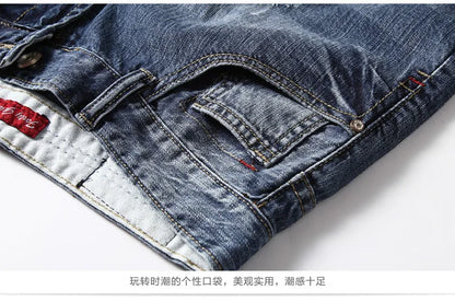 Short en jean gris pour homme