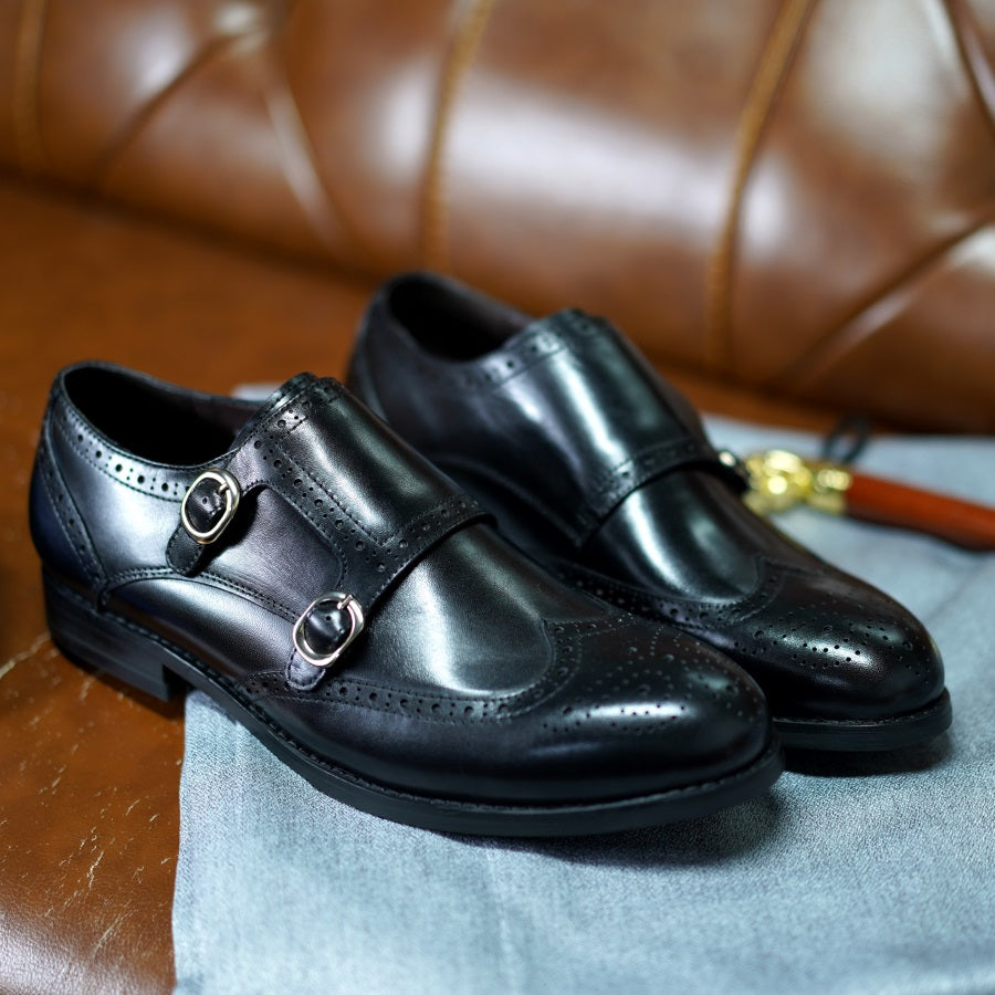 Chaussures classiques en cuir véritable pour hommes
