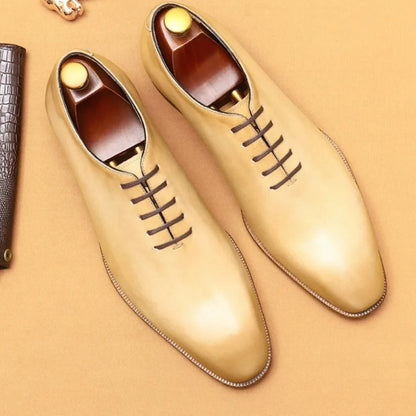 Chaussures Oxford à effet miroir pour hommes