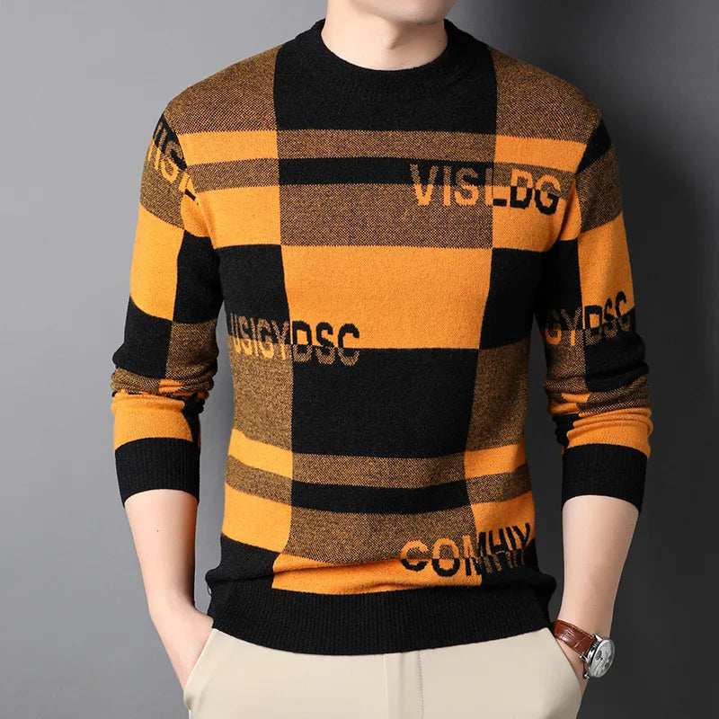 Pull en tricot de luxe pour homme