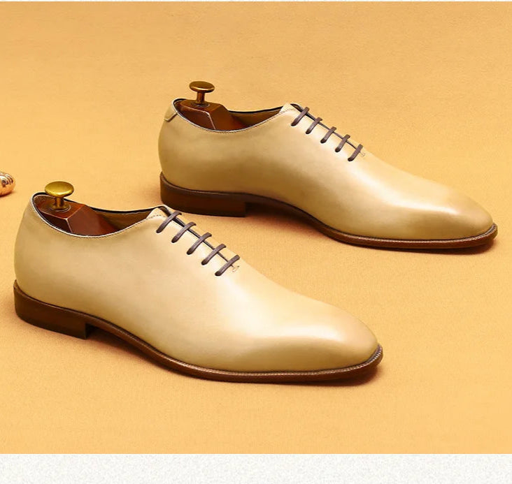 Chaussures Oxford à effet miroir pour hommes