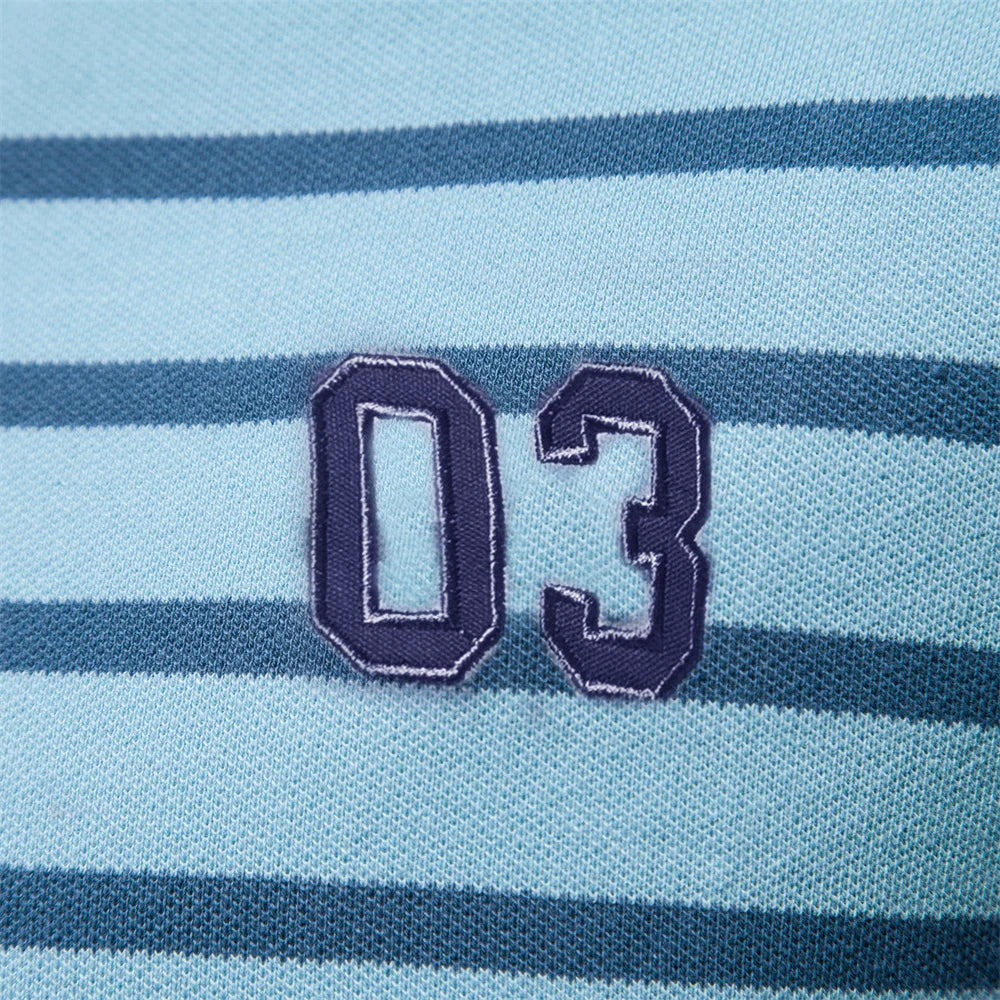 Polos en coton brodés pour hommes