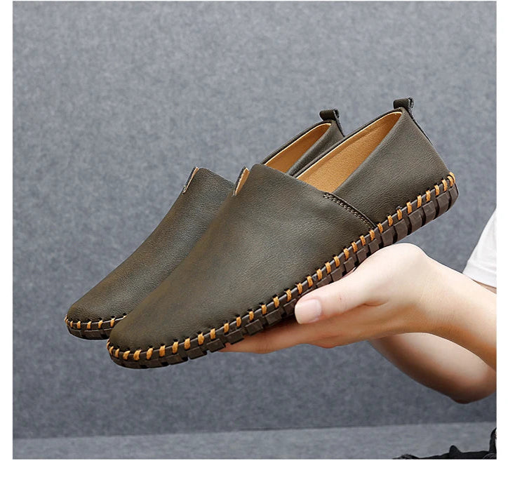 Chaussures décontractées d'extérieur, mocassins faits à la main